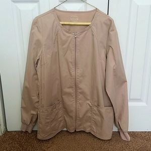 Zip up scrub jacket